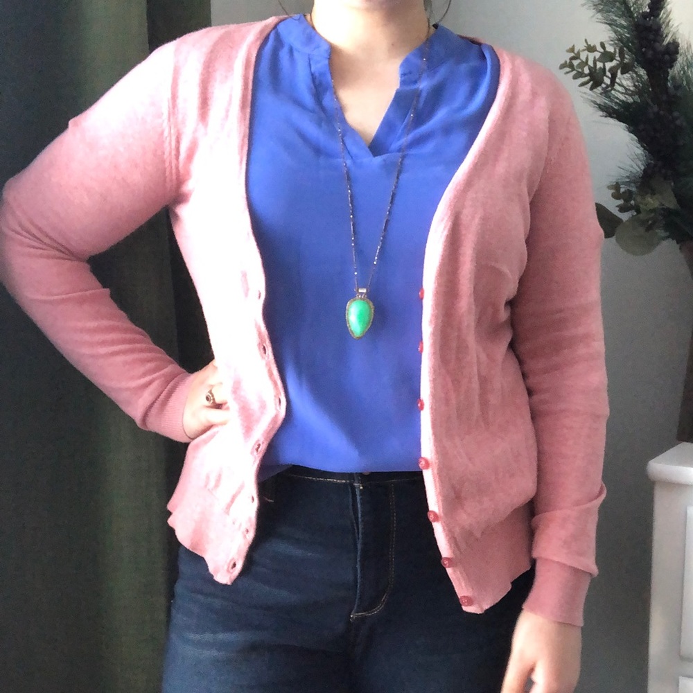🌸Pink Cardigan🌸 - Picture 4 of 5